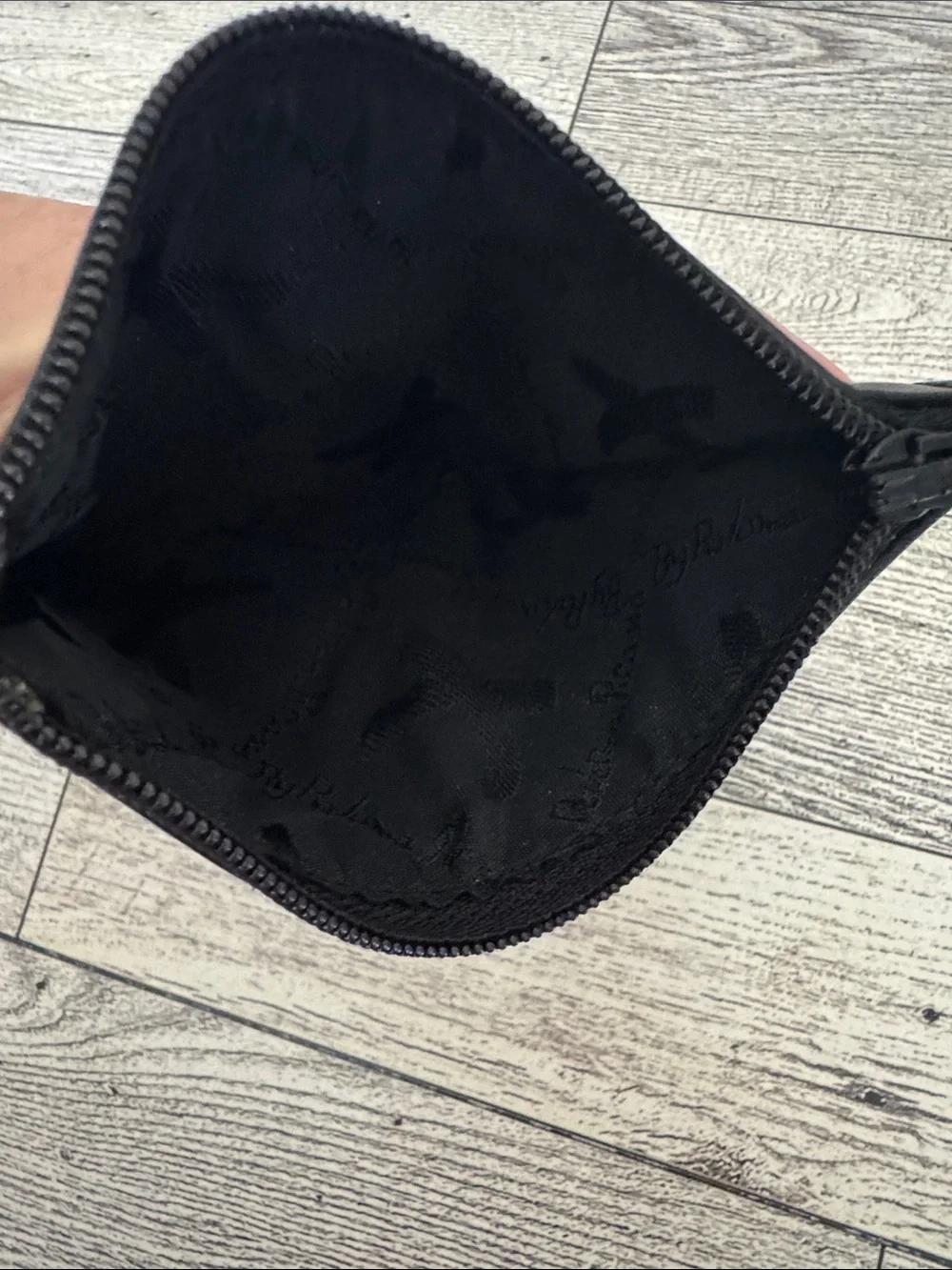 Paloma Picasso Vintage Black Leather Coin Wallet/Pouch